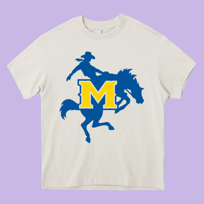 Mcneese  Athletics Heavy Core Tee Designed By Pixelflow
