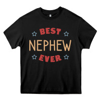 Black Best nephew ever Heavy Core Tee - PixelFlow