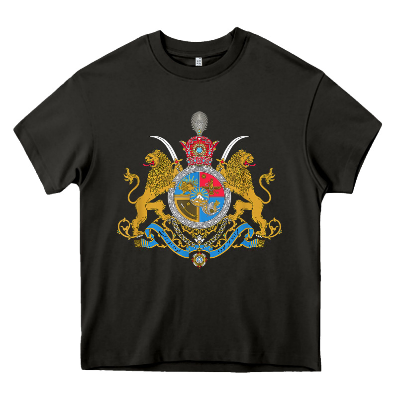 Iran Coat Of Arms Flag Souvenir Iranian Persian Heavy Core Tee by PixelFlow | Teevron