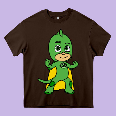 Gekko Cat Boy Heavy Core Tee Designed By Pixelflow