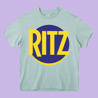 Ritz Cracker Heavy Core Tee Designed By Pixelflow