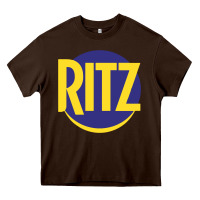 Chocolate Brown ritz cracker Heavy Core Tee - PixelFlow