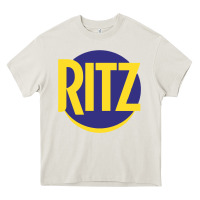 Cream ritz cracker Heavy Core Tee - PixelFlow