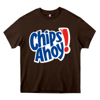 Chocolate Brown chips ahoy snack Heavy Core Tee - PixelFlow
