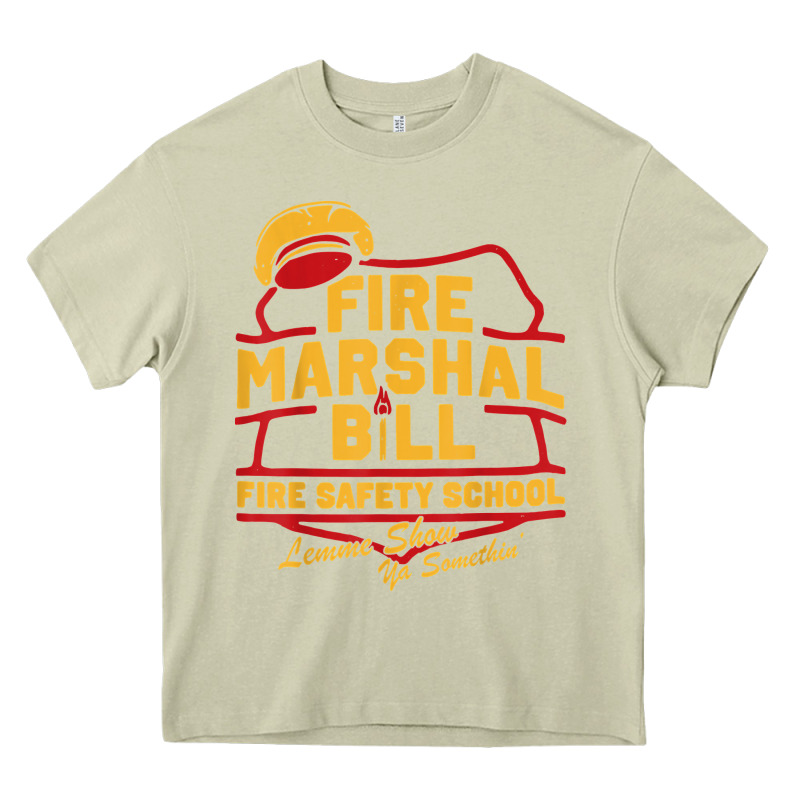 Fire Marshal Bill Fire Safety School Funny Firefighter T Shirt Heavy Core Tee by PixelFlow | Teevron