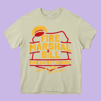Fire Marshal Bill Fire Safety School Funny Firefighter T Shirt Heavy Core Tee Designed By Pixelflow