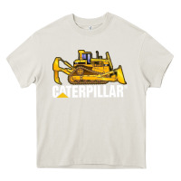 Cream bulldozercat 2 Heavy Core Tee - PixelFlow