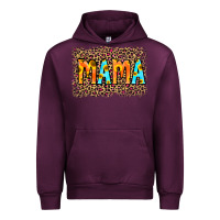 Mauve Wine Leopard Sunflower Mama Urban Hoodie - RanaPortraitStore