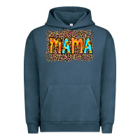 Pigment Midnight Navy Leopard Sunflower Mama Urban Hoodie - RanaPortraitStore