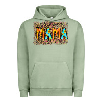 Pigment Oil Green Leopard Sunflower Mama Urban Hoodie - RanaPortraitStore