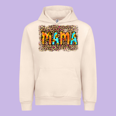 Leopard Sunflower Mama Urban Hoodie Designed By Ranaportraitstore