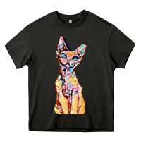 Asphalt Colorful Cat Heavy Core Tee - PixelFlow