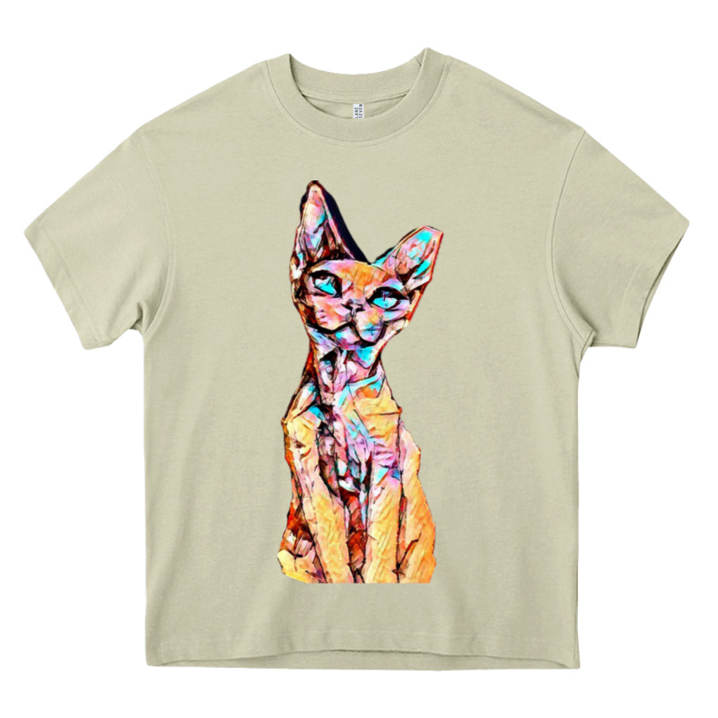 Colorful Cat Heavy Core Tee by PixelFlow | Teevron