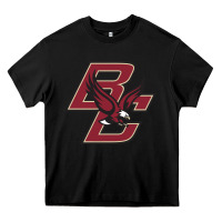 Black boston college eagl3s Heavy Core Tee - SnappyArt
