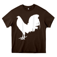 Chocolate Brown game fowl gallegos, rooster, chicken t shirt Heavy Core Tee - PixelFlow