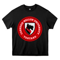 Black carnegie mellon tartans Heavy Core Tee - SnappyArt