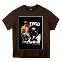 Chocolate Brown tego calderon Heavy Core Tee - SnappyArt