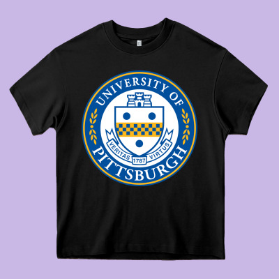 The-university-of-pittsburgh Heavy Core Tee Designed By Snappyart