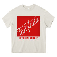 Cream fangtasia Heavy Core Tee - SnappyArt
