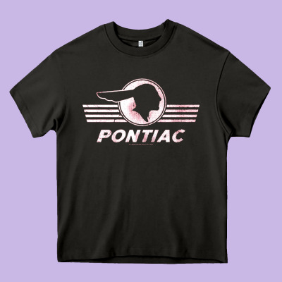 Pontiac Distressed Heavy Core Tee Designed By Snappyart