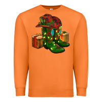 Carrot cowboy hat with boots christmas Premium Sweatshirt - RanaPortraitStore