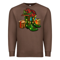 Chestnut cowboy hat with boots christmas Premium Sweatshirt - RanaPortraitStore