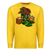 Lemon cowboy hat with boots christmas Premium Sweatshirt - RanaPortraitStore