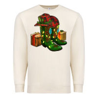 Sandshell cowboy hat with boots christmas Premium Sweatshirt - RanaPortraitStore