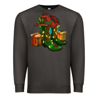Smoke cowboy hat with boots christmas Premium Sweatshirt - RanaPortraitStore
