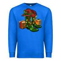True Royal cowboy hat with boots christmas Premium Sweatshirt - RanaPortraitStore