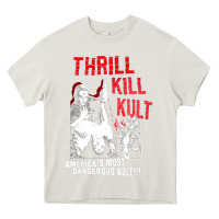 Cream Thrill Kill Kults, Thrill Kill Kults vintage, Thrill Kill Kults art, T Heavy Core Tee - SnappyArt