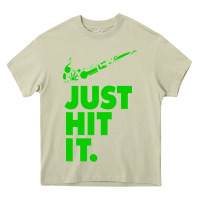 Mossy Just Hit It Cannabis Weed Vintage Retro Design for Weed Lover Heavy Core Tee - SnappyArt
