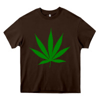 Chocolate Brown Weed Heavy Core Tee - SnappyArt