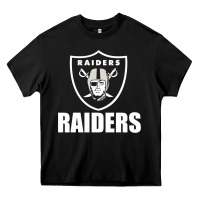 Black raiders Heavy Core Tee - SnappyArt