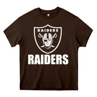 Chocolate Brown raiders Heavy Core Tee - SnappyArt