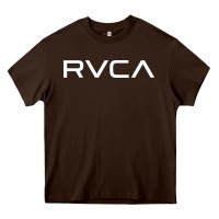Chocolate Brown R V C A Heavy Core Tee - SnappyArt