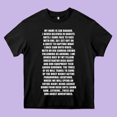 My Name Is Zak Bagans - Ghost Adventures Heavy Core Tee Designed By Snappyart