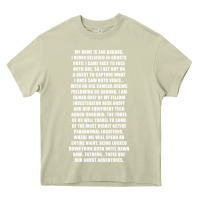 Mossy MY NAME IS ZAK BAGANS - GHOST ADVENTURES Heavy Core Tee - SnappyArt
