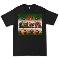 Black Christmas Believe Premium Tee - BundleAndBundleShop