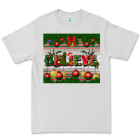 Dove Grey Christmas Believe Premium Tee - BundleAndBundleShop