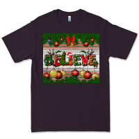 Plum Christmas Believe Premium Tee - BundleAndBundleShop