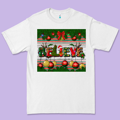 Christmas Believe Premium Tee Designed By Bundleandbundleshop