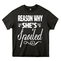 Asphalt the reason she is spoiled couples matching set valentines t shirt Heavy Core Tee - SnappyArt