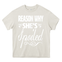 Cream the reason she is spoiled couples matching set valentines t shirt Heavy Core Tee - SnappyArt