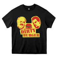 Black Dirty Burger Heavy Core Tee - SnappyArt