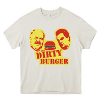 Cream Dirty Burger Heavy Core Tee - SnappyArt