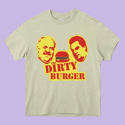 Dirty Burger Heavy Core Tee Designed By Snappyart