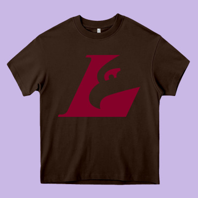 Uw-la Crosse Maroon Heavy Core Tee Designed By Snappyart