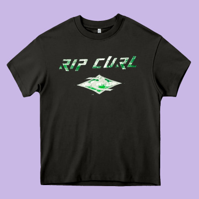 Rip Curl, Rip, Curl, The Rip Curl, Rip Curl Vintage, Rip Curl Art, Rip Heavy Core Tee Designed By Snappyart