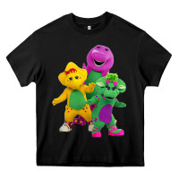 Black new 755 barney and friends cute Heavy Core Tee - SnappyArt